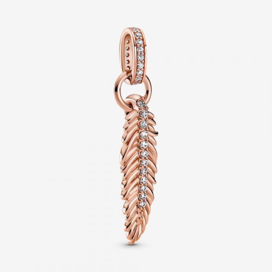 Pendiente colgante PANDORA Sparkling Feather - 789550C01 - Haga click en la imagen para cerrar