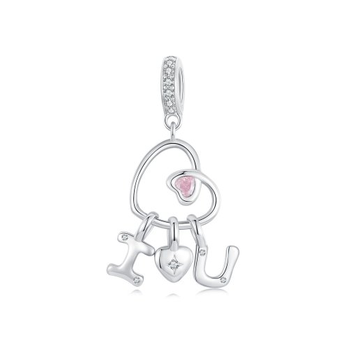 Colgante con letra de amor de San Valentín estilo PANDORA - BSC972