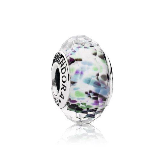 Charm Cristal de Murano Facetado Verde Shibori - PANDORA - Haga click en la imagen para cerrar