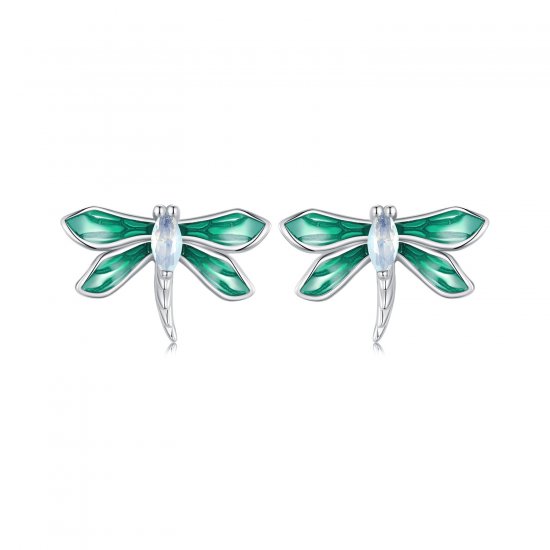 Pendientes de libélula estilo PANDORA - BSE988 - Haga click en la imagen para cerrar