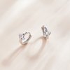 Aretes de Aro con Corona al estilo Pandora - SCE1040