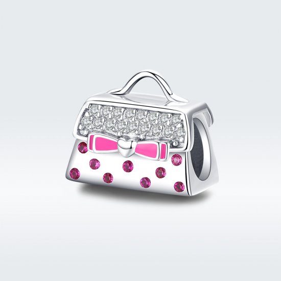 Charm de bolso plateado estilo Pandora - SCC1391 - Haga click en la imagen para cerrar