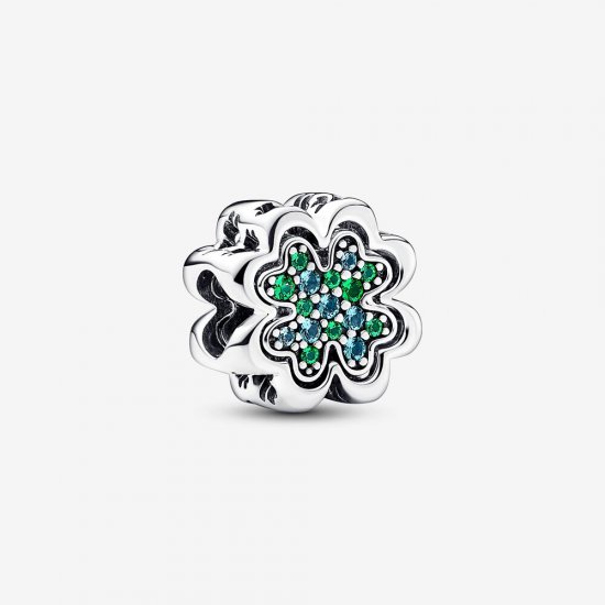 Charm de trébol de cuatro hojas divisible de Pandora - 792752C01 - Haga click en la imagen para cerrar