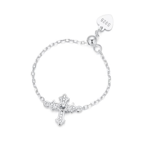 Anillo de cadena cruzada estilo PANDORA - SCR1053-E
