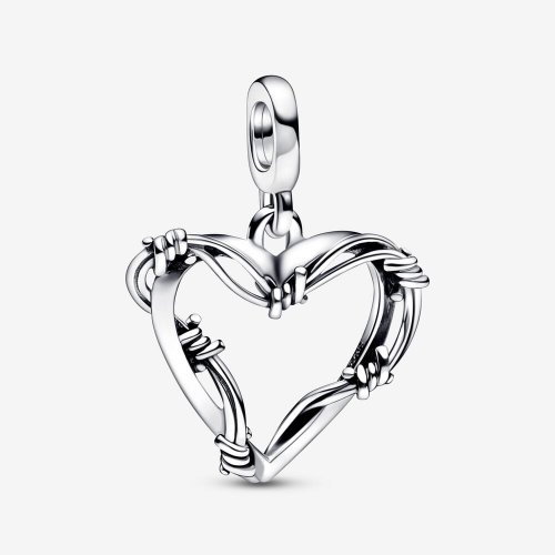 Charm de Medallón Corazón Alambre de Pandora ME - 792526C00