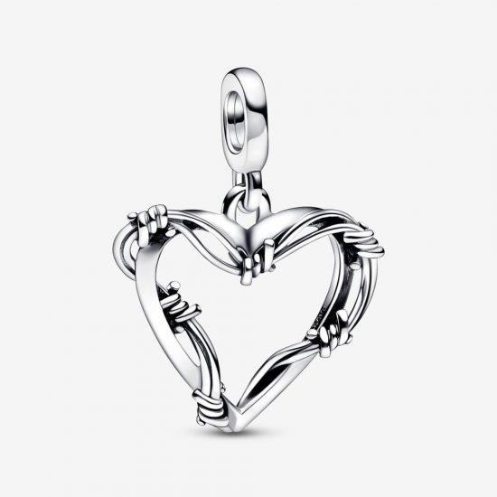 Charm de Medallón Corazón Alambre de Pandora ME - 792526C00 - Haga click en la imagen para cerrar