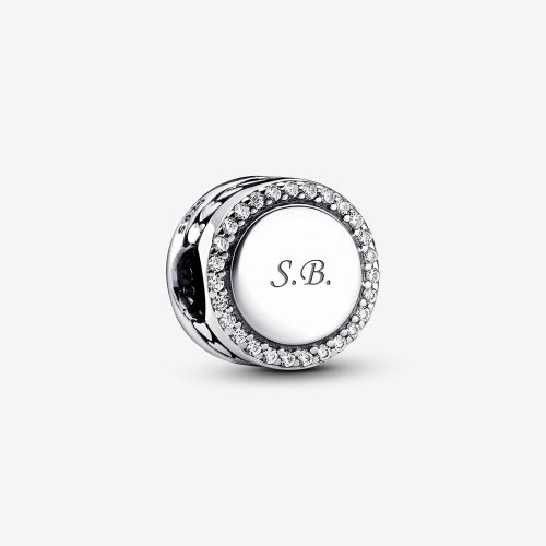 Charm Pandora de Botón Brillante para Grabar - 798747C01