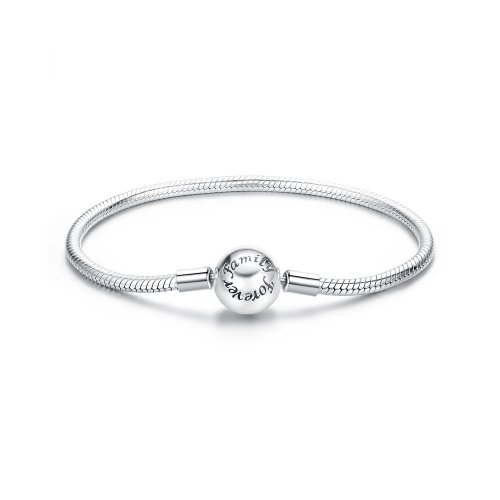 Pulsera básica con hueso de serpiente Forever Love de estilo PANDORA - SCB272
