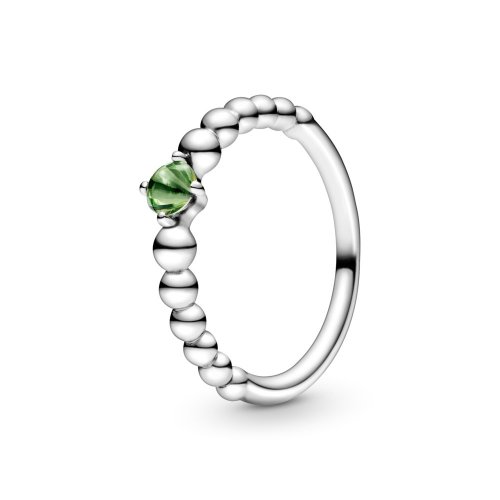 Anillo de cuentas verde primaveral PANDORA - 198867C10