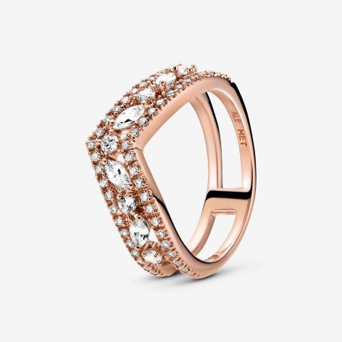 Anillo Pandora Doble Deseo Brillante - 189095C01