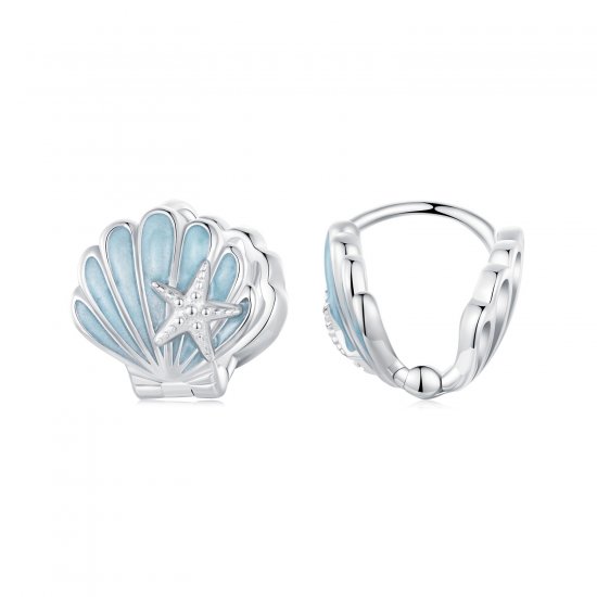 Pendientes de concha estilo PANDORA - BSE1011 - Haga click en la imagen para cerrar