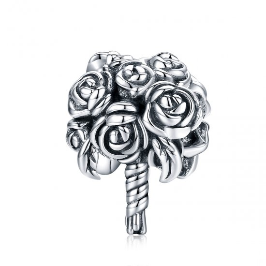 Charm de ramo de novia estilo Pandora en plata - SCC1566 - Haga click en la imagen para cerrar