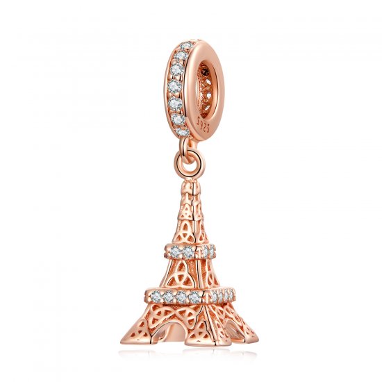 Pendiente colgante estilo Pandora Torre Eiffel - BSC640 - Haga click en la imagen para cerrar