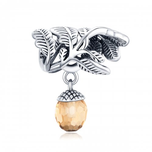 Colgante de piña de la suerte en estilo Pandora de plata - BSC336