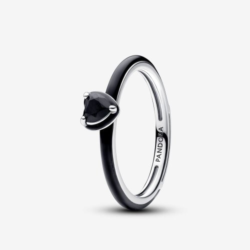 Anillo Pandora ME Corazón Chakra Negro - 193088C01