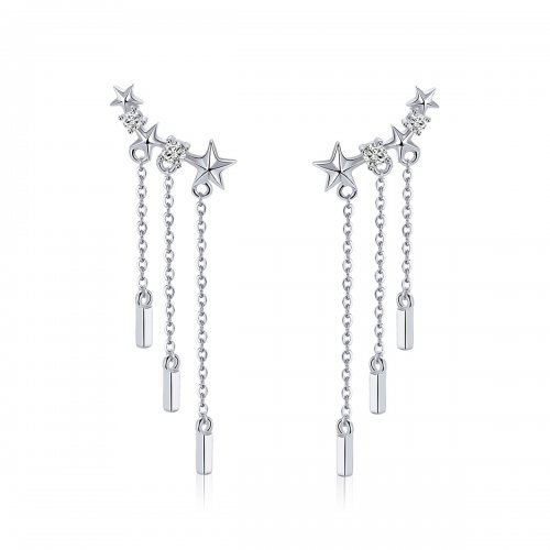 Pendientes colgantes de amor meteoro estilo Pandora - SCE399