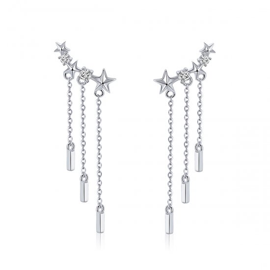 Pendientes colgantes de amor meteoro estilo Pandora - SCE399 - Haga click en la imagen para cerrar