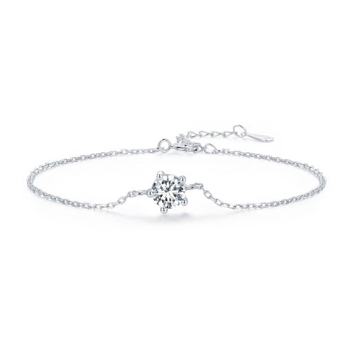 Pulsera de Moissanita con estilo Pandora - MSB001