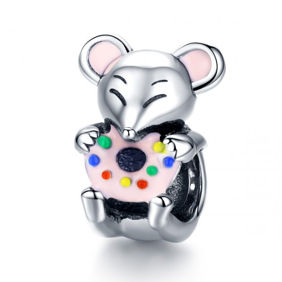 Pandora Estilo Charm de Plata con Pequeño Ratón - SCC1318 - Haga click en la imagen para cerrar
