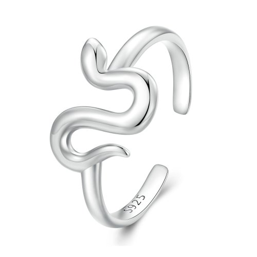 Anillo abierto estilo serpiente en estilo Pandora - SCR926