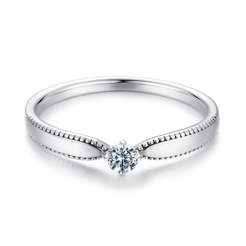 Anillo brillante exquisito estilo PANDORA (un certificado) - MSR062