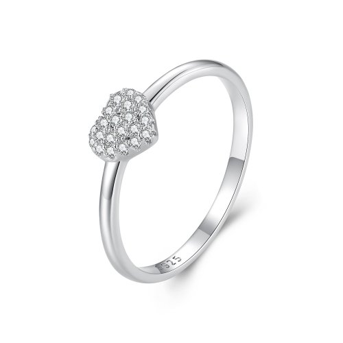 Anillo en forma de corazón estilo Pandora (Un Certificado) - MSR038