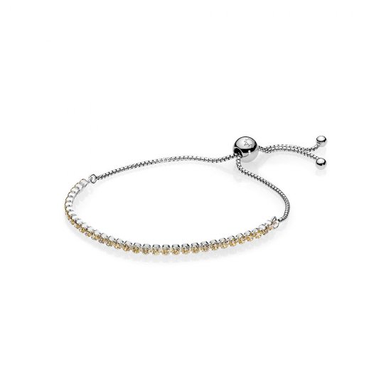 Pulsera en plata de ley Hilo Luminoso Dorado - PANDORA - Haga click en la imagen para cerrar