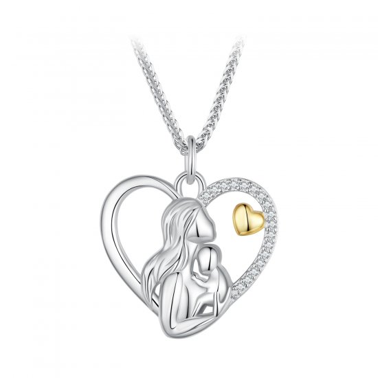 Collar estilo Pandora de Profundo Amor entre Madre e Hijo - SCN498 - Haga click en la imagen para cerrar