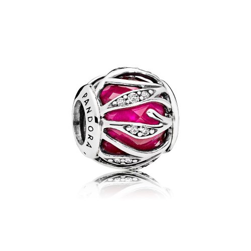 Charm en plata de ley Naturaleza Radiante Roja - PANDORA