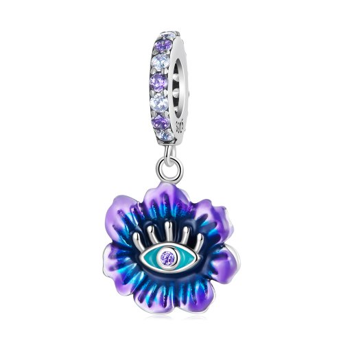 Pendiente Pandora Estilo Flor Diablo Dangle - SCC2373