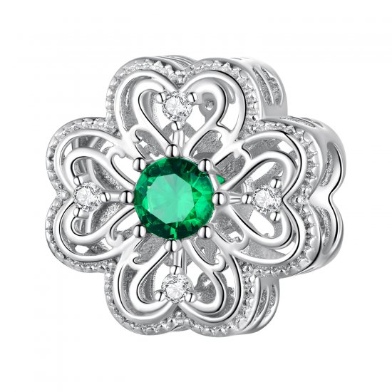 Amuleto de Trébol de 4 Hojas al estilo de Pandora - BSC759 - Haga click en la imagen para cerrar