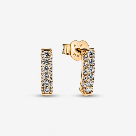 Pendientes de Barra de Estudio Pandora Timeless Pavé de una Fila - 262626C01 - Haga click en la imagen para cerrar