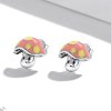 Estilo Pandora - Lindos Pendientes de Botón en forma de Setita - SCE1336