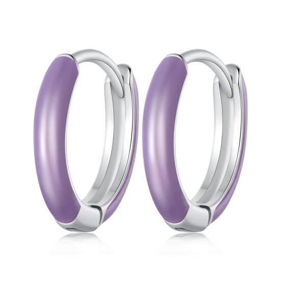 Aretes de Aro Luminosos al Estilo Pandora - SCE1644 - Haga click en la imagen para cerrar