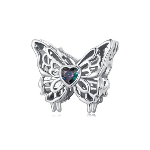 Charm de danza de mariposa estilo PANDORA - SCC2819