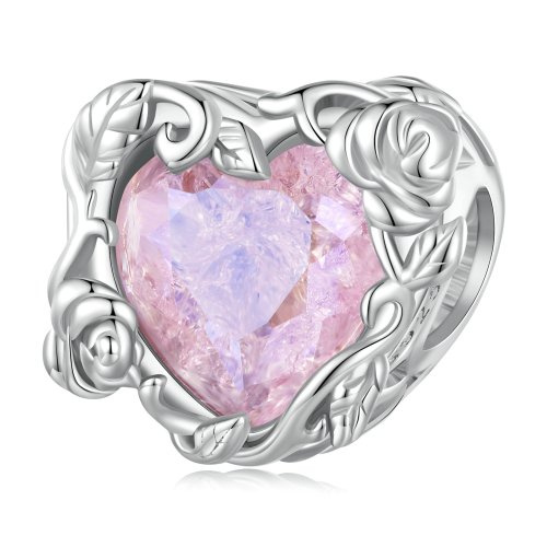Charm de corazón de amor estilo Pandora - BSC836