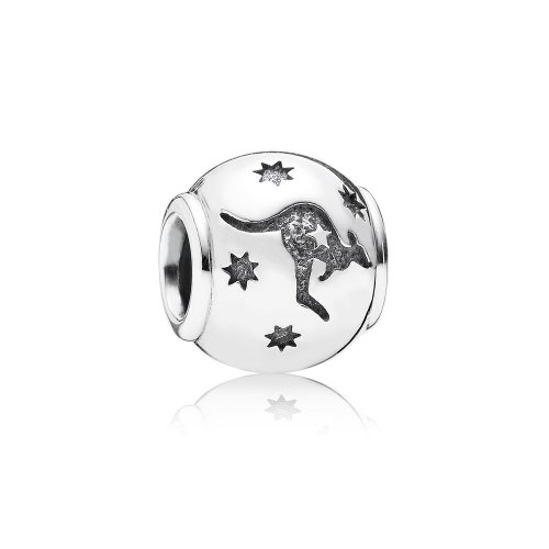 Charm en plata de ley Cruz del sur y canguro PANDORA