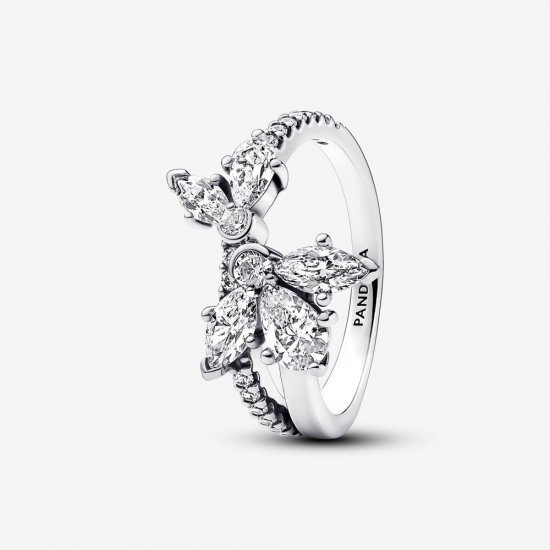 Anillo Pandora Herbario Brillante Asimétrico - 193023C01 - Haga click en la imagen para cerrar