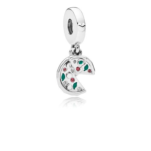 Charm colgante en plata de ley Pasión por la pizza PANDORA