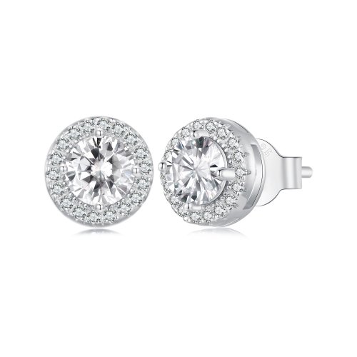 Aretes de lujo ligeros estilo Pandora - BSE893