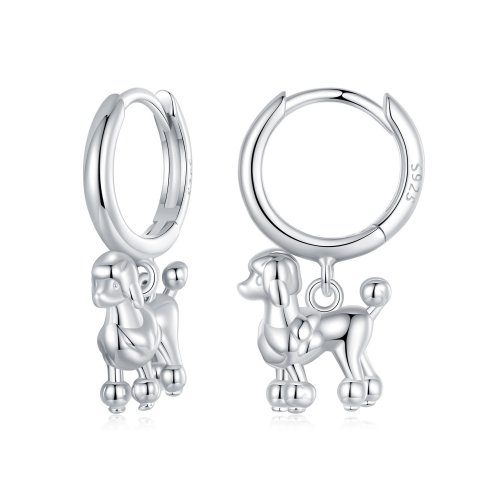 Pendientes con forma de caniche estilo PANDORA - SCE1758