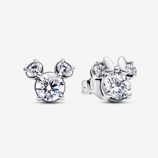 Pendientes Pandora de Botón Mickey y Minnie Mouse Brillantes de Disney - 293219C01 - Haga click en la imagen para cerrar