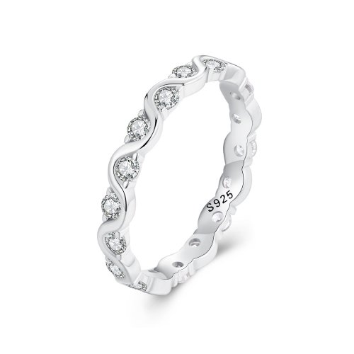 Anillo de olas estilo PANDORA - BSR515
