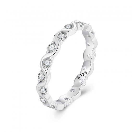 Anillo de olas estilo PANDORA - BSR515 - Haga click en la imagen para cerrar