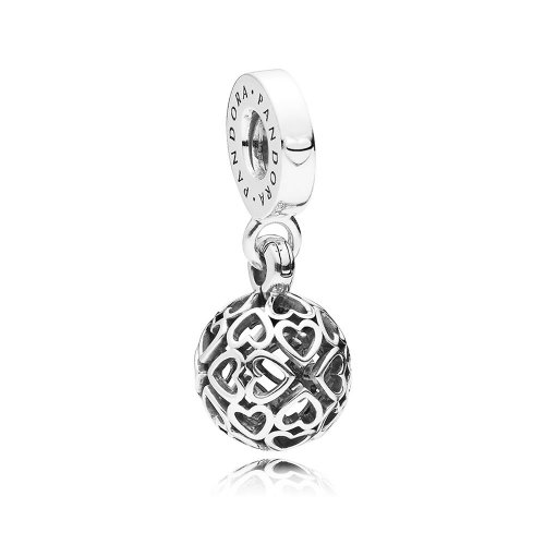 Charm colgante en plata de ley Corazones Armoniosos - PANDORA Charm colgante en plata de ley Corazones Armoniosos - PANDORA