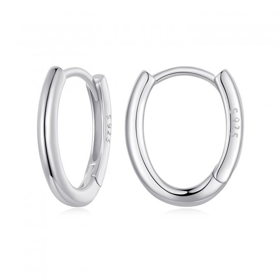 Pendientes ovalados estilo PANDORA - BSE1015-A - Haga click en la imagen para cerrar