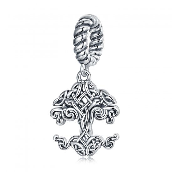 Dije estilo Pandora con colgante de árbol de la vida - SCC2360 - Haga click en la imagen para cerrar