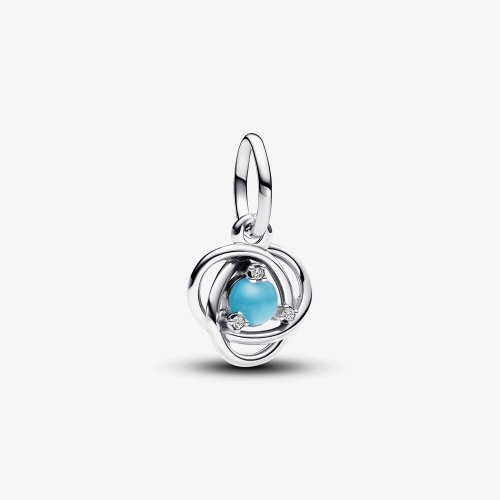 Charm Colgante Pandora Círculo Eternity Azul Turquesa - 793125C12