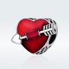 Charm de Primera Amor en Plata Estilo Pandora para el Día de San Valentín - SCC480