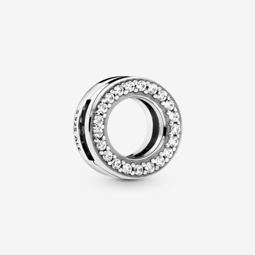 PANDORA Círculo de Clip con Pavé Charm - 798600C01